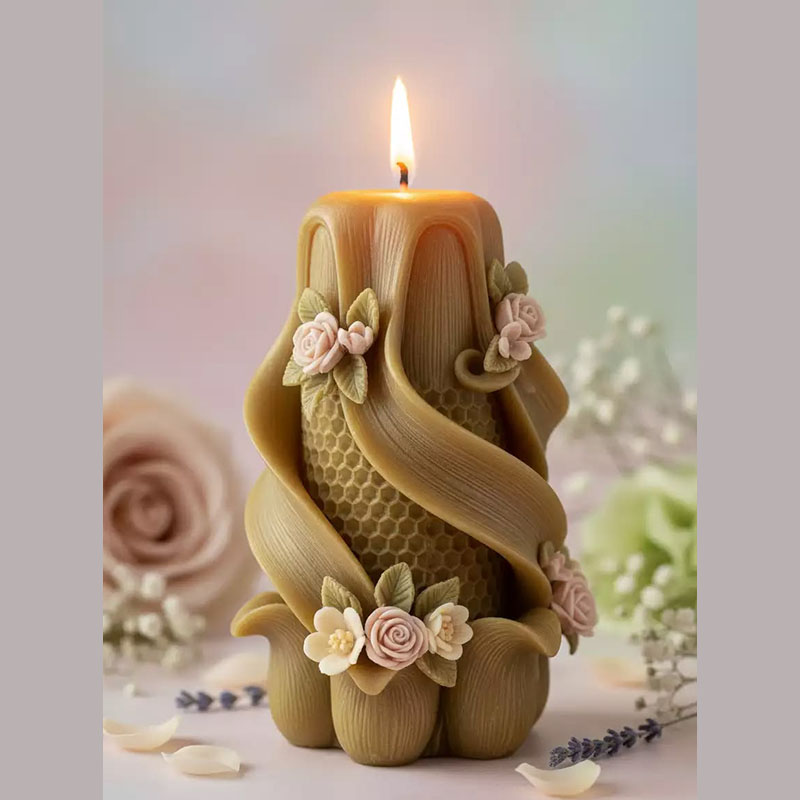 Candle Making Vinings - Bosachtige stijl wijnstokbloem honingraat textuur spiraalvormige