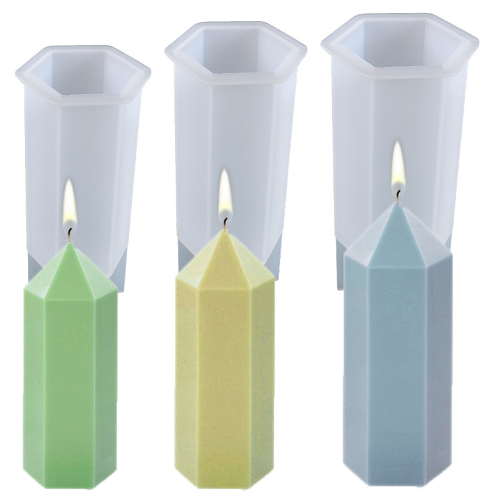 Candle Making Workshop - 3d Zeshoekige Kolom Kaarsen Mallen Siliconen