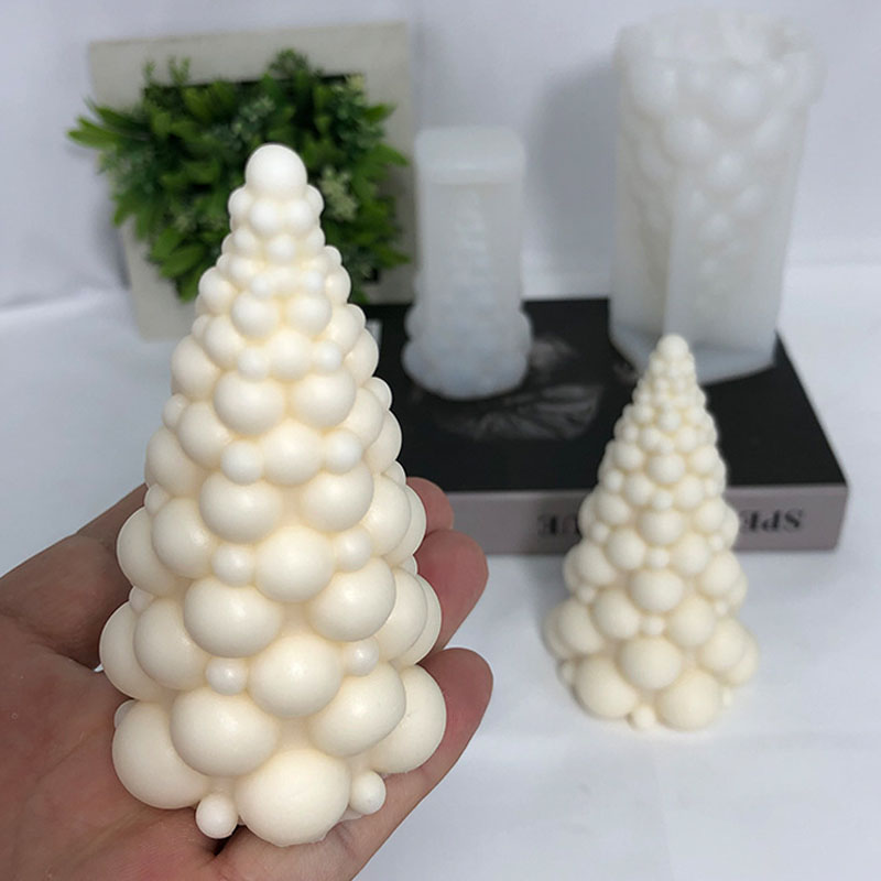 Candle Making Kits - 3d Bubble Kerstboom Siliconen Kaarsvorm Handgemaakte