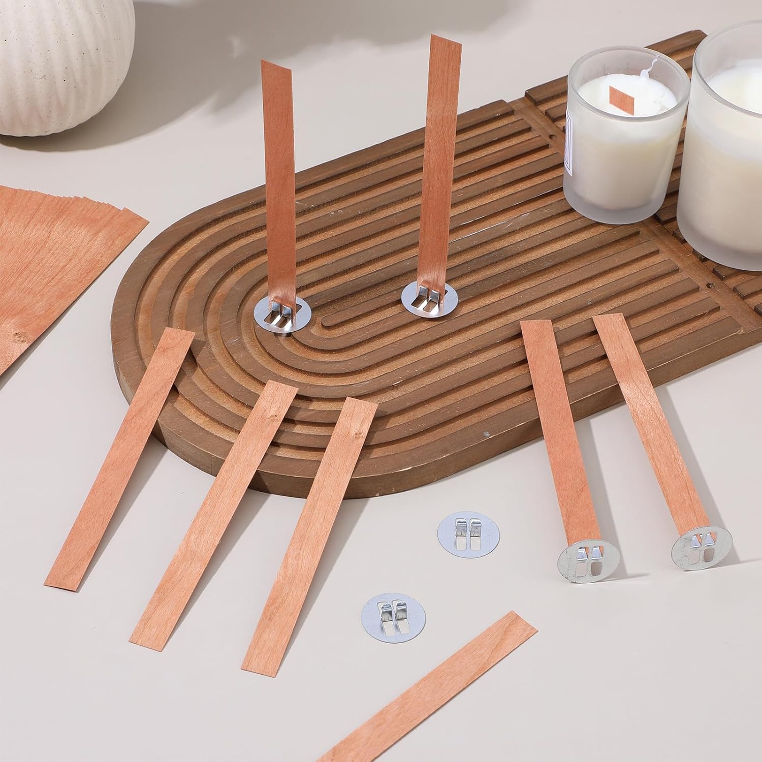 Candle Making Reno - 60 stuks houten lonten voor het