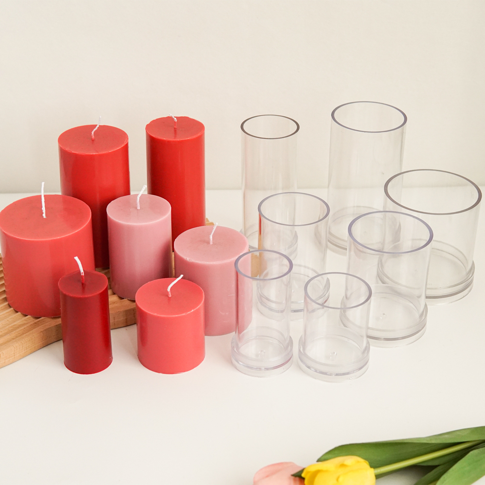 Candle Making Kits - Diverse 3D Cilindrische Kaars Schimmel Kunststoffen