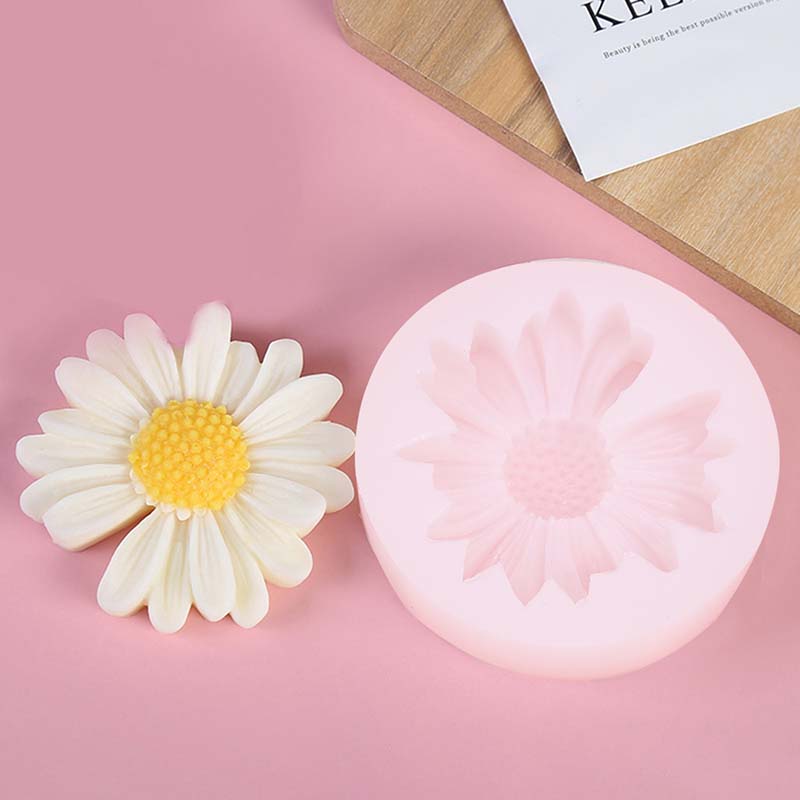 Candle Making Reno - DIY Kaars Siliconen Mal Daisy Kamille