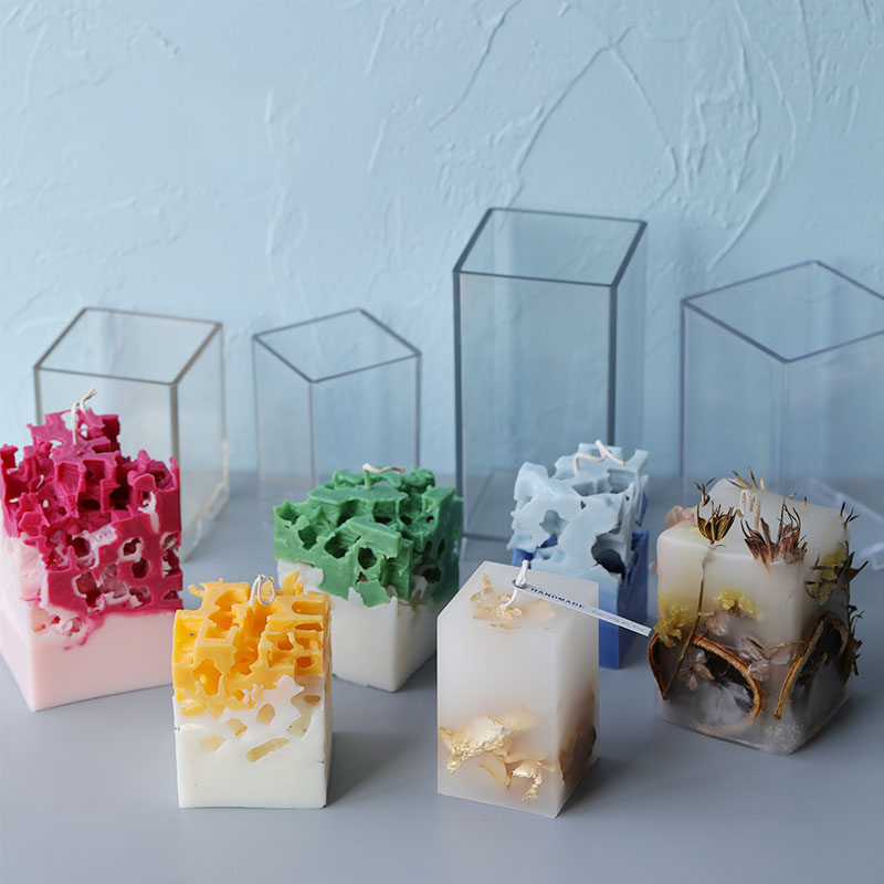 Candle Making Kits - 3D vierkante rechthoek kolom kaars schimmel