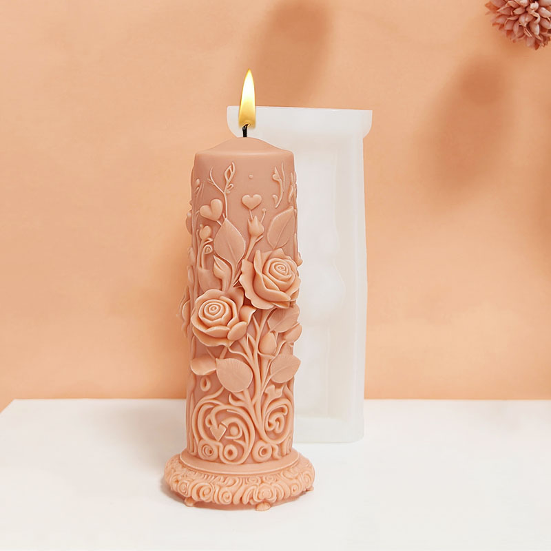 Europese stijl rode roos hartv - Candle Making Vinings recensie en prijs