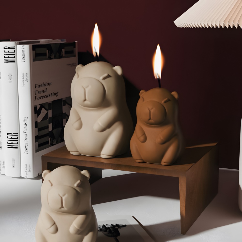 Staande Capibara geurkaars sil - Candle Making Reno recensie en prijs