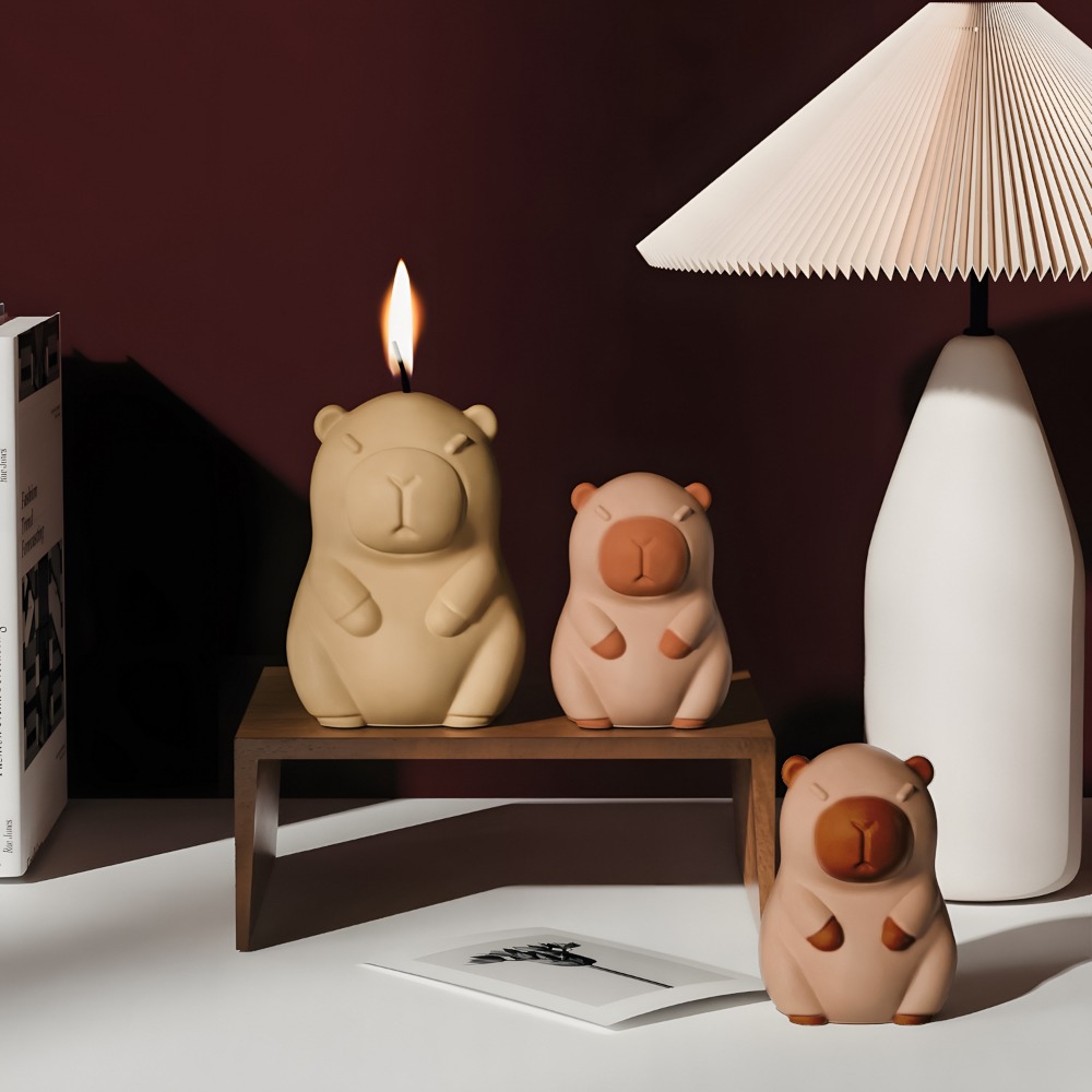 Staande Capibara geurkaars sil - Candle Making Reno recensie en prijs