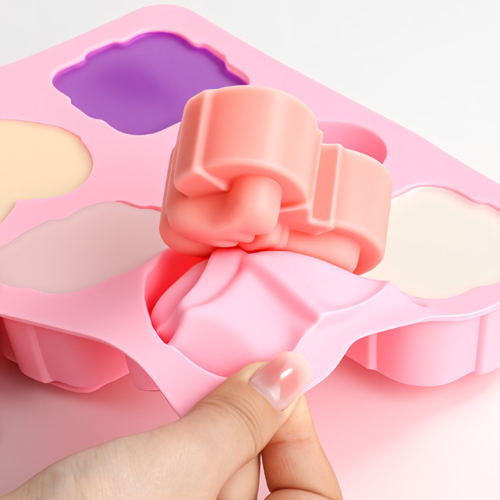 Vierkante hartvorm siliconen m - Candle Making Reno recensie en prijs