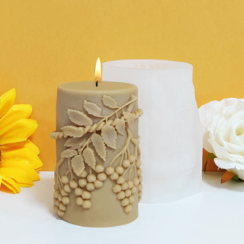Vine Green Leaf Berry reliëfvo - Candle Making Vinings recensie en prijs