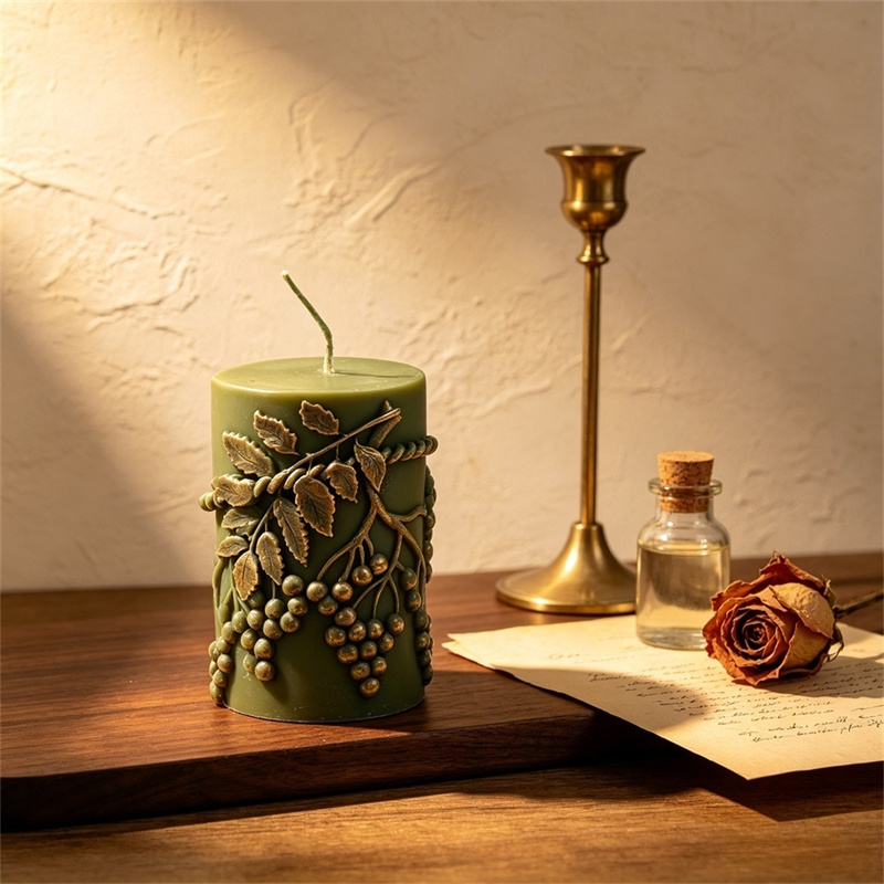 Rustieke reliëf-bessenbladrank - Candle Making Vinings recensie en prijs