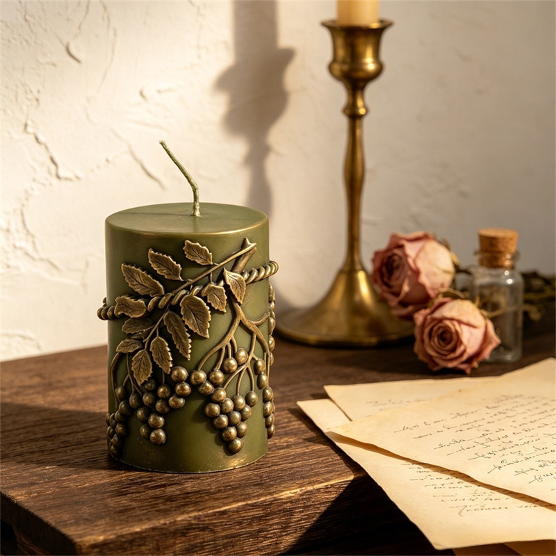 Rustieke reliëf-bessenbladrank - Candle Making Vinings recensie en prijs