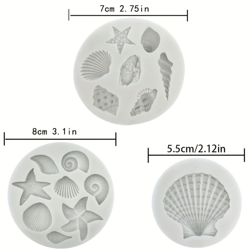 3 stks/set, schelpvormenset, o - Candle Making Kits recensie en prijs