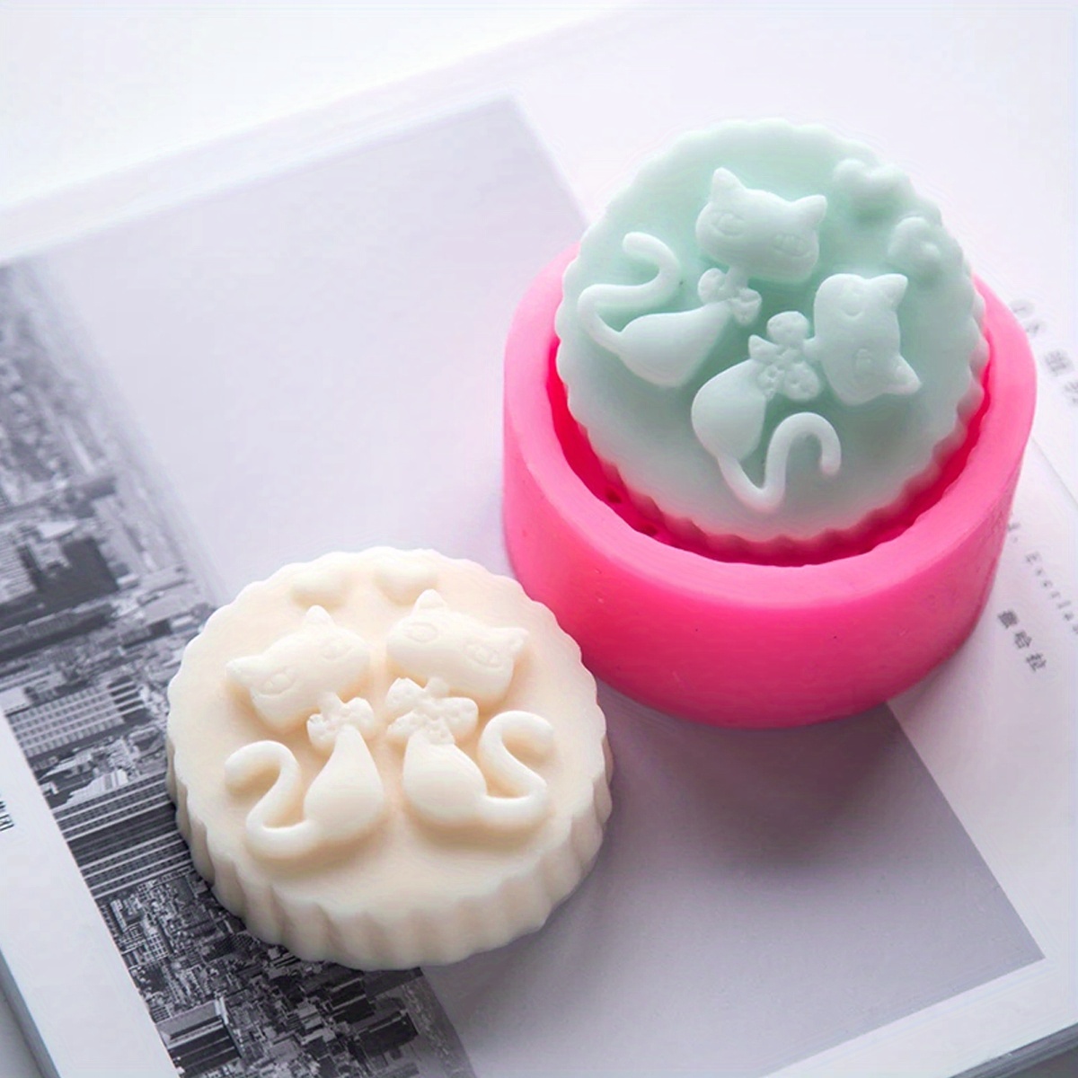 1-delige siliconen kattenvormi - Candle Making Reno recensie en prijs