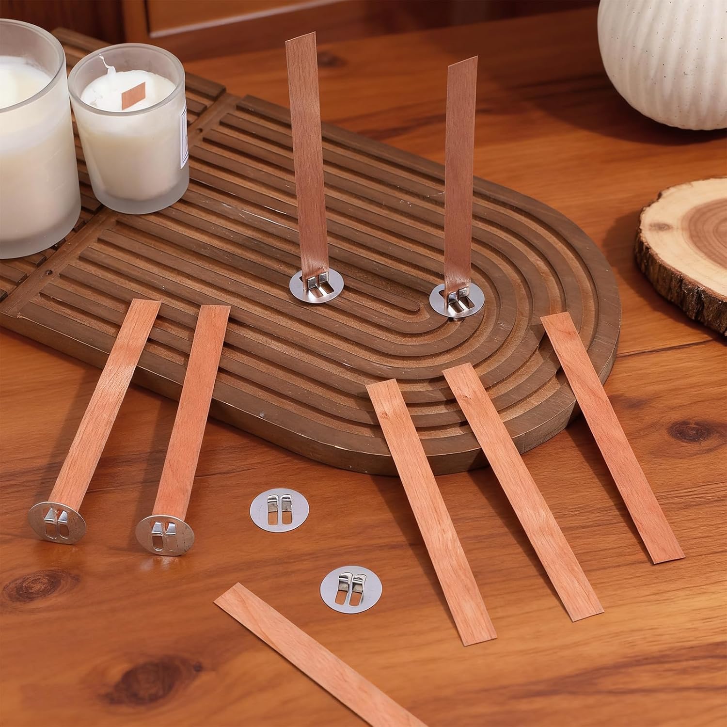 60 stuks houten lonten voor he - Candle Making Reno recensie en prijs
