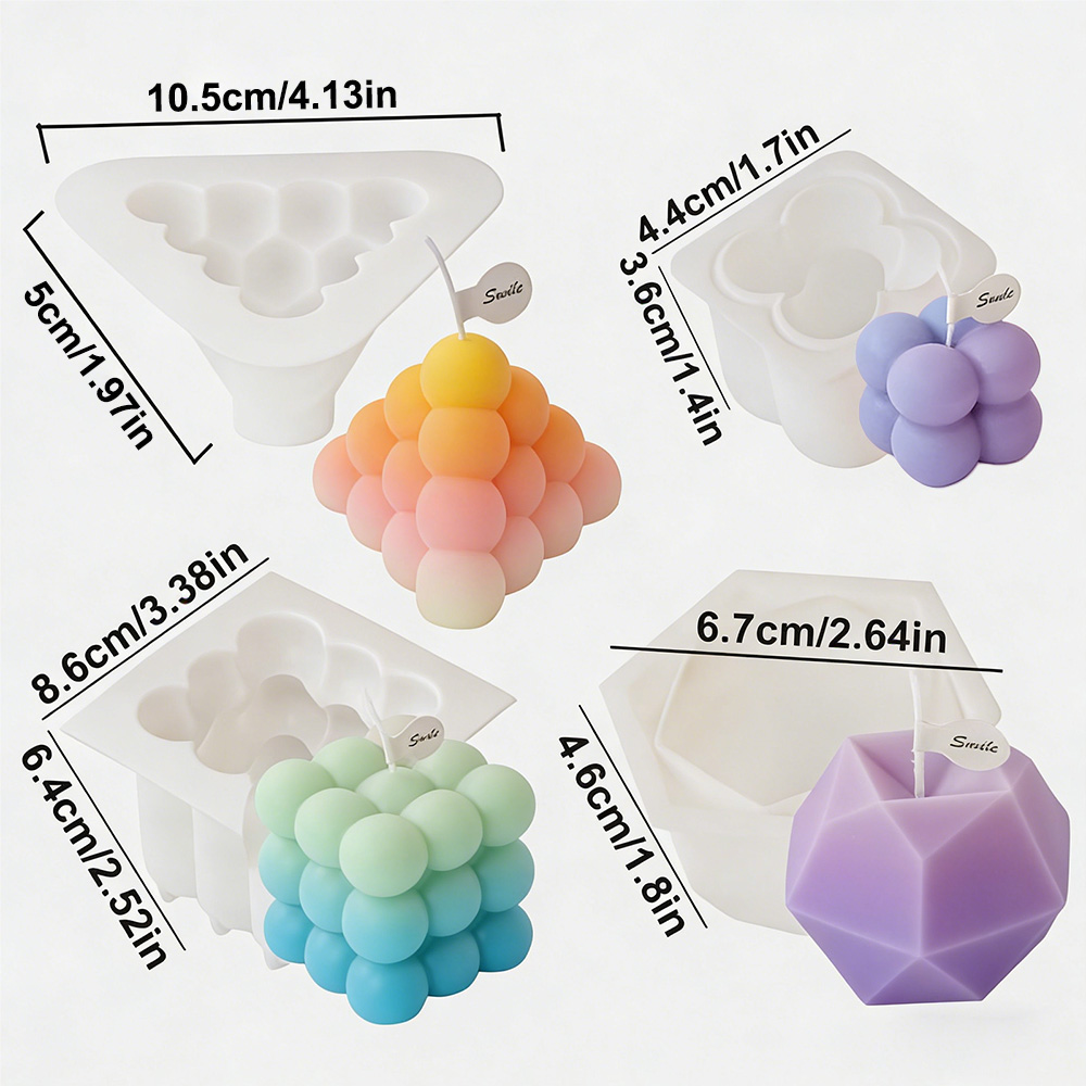 3D Bubbelkubus Siliconen Kaars - Candle Making Kits recensie en prijs